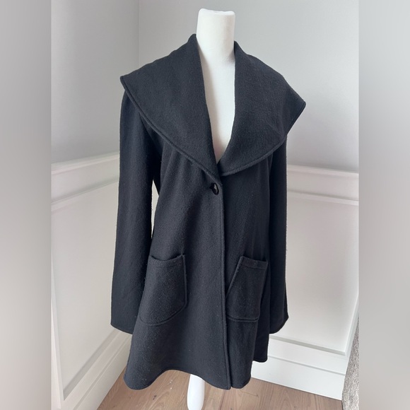 Soft Surroundings Jackets & Blazers - Elegant Black Women's Coat  size M